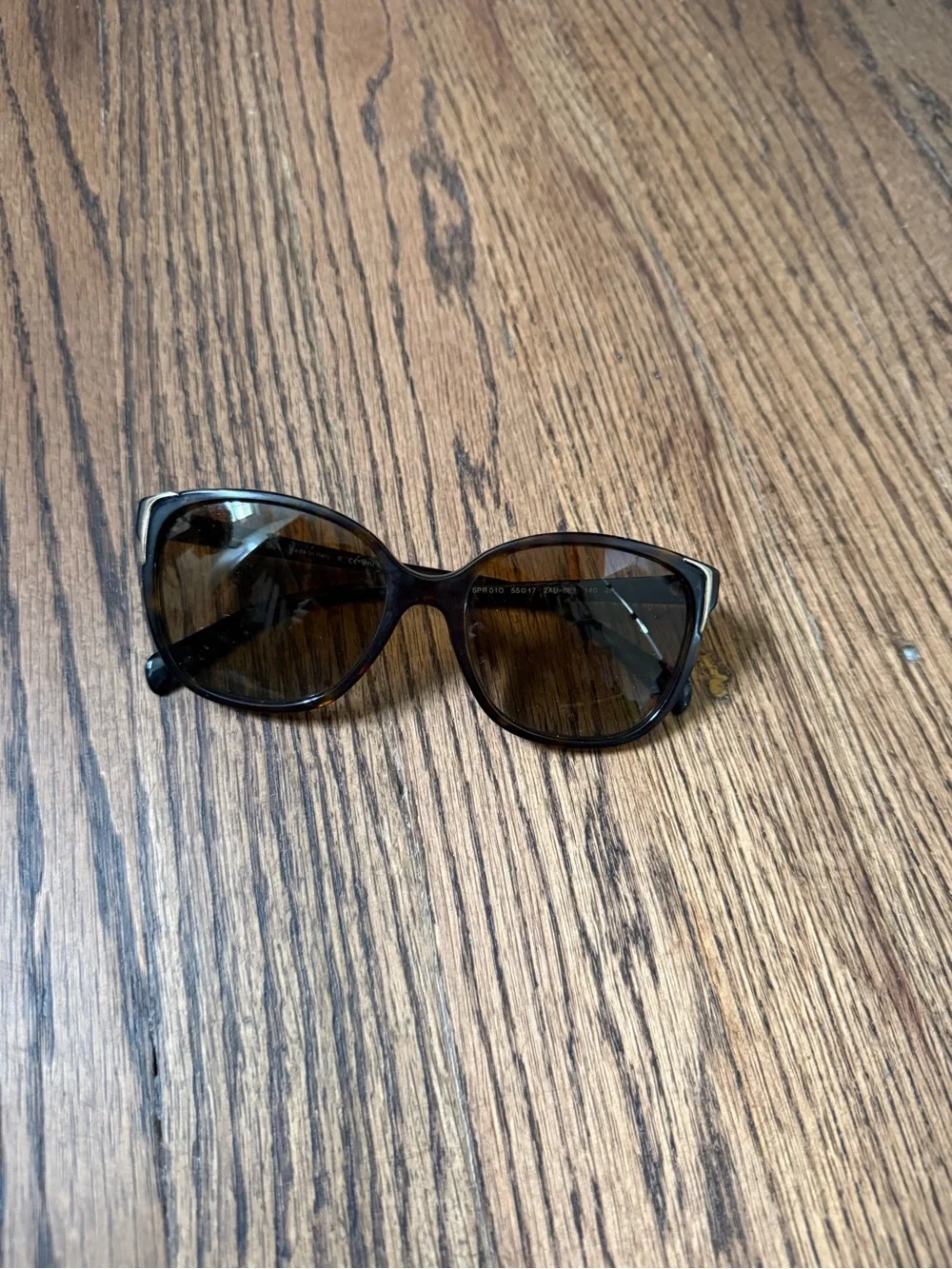 Prada Black Frames with Gray Gradient Lenses Cat-Eye Sunglasses